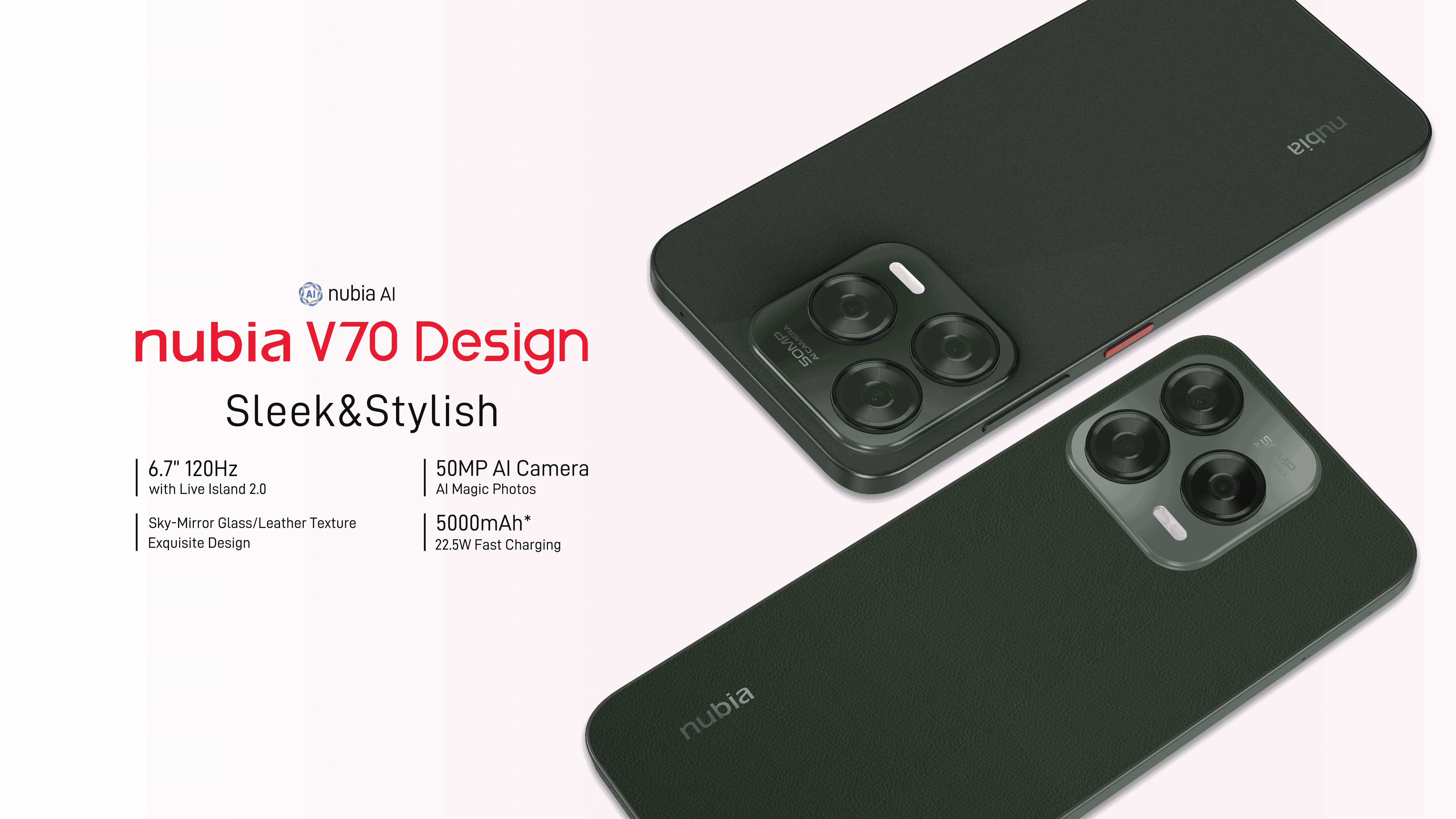 nubia V70 Design